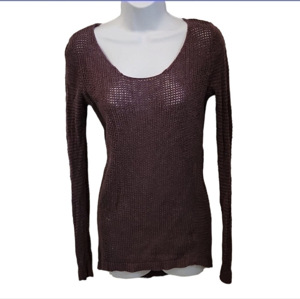 𝅺Mossimo Purple Scoop Neck High/Low Sweater